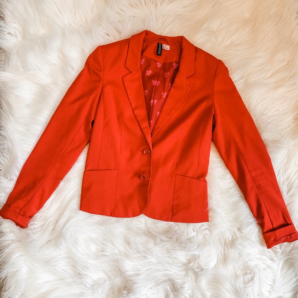 🌸 4/$40 Cherry Red H&M Blazer